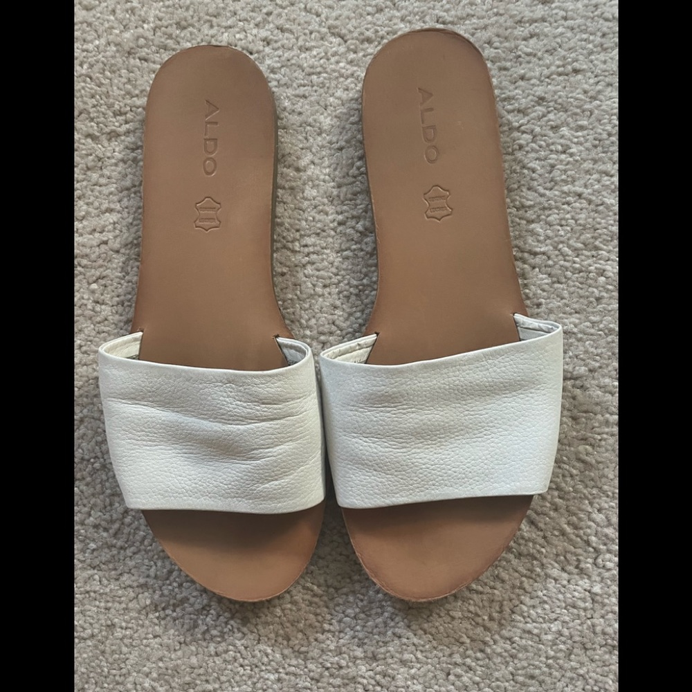 Aldo Leather Slides